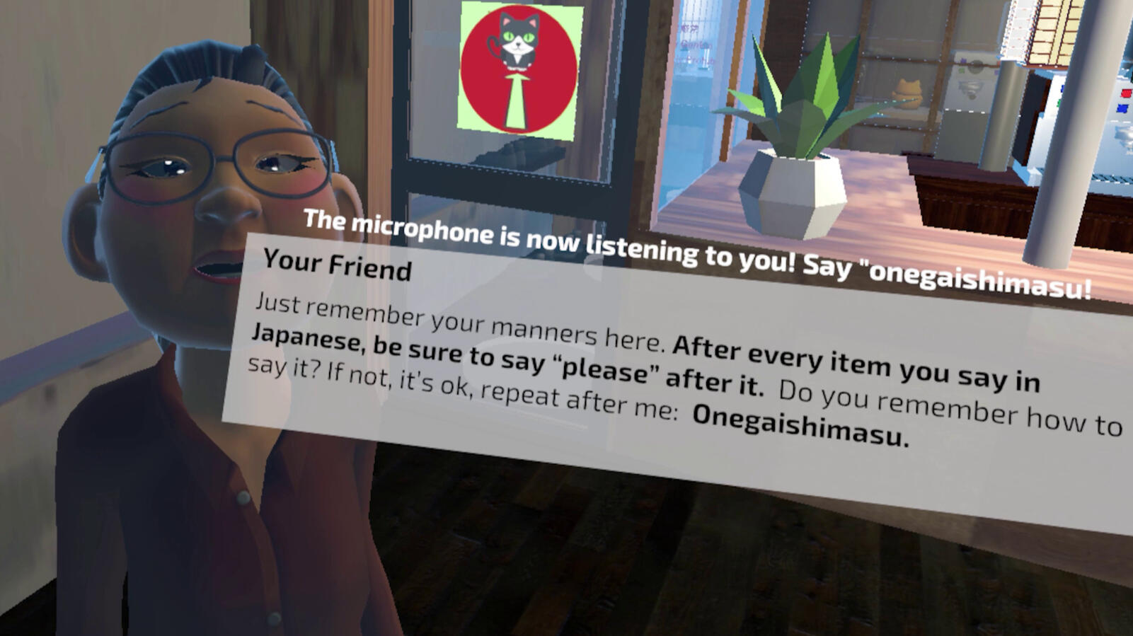 Learning to say "Thank You" in Japanese with your friend!